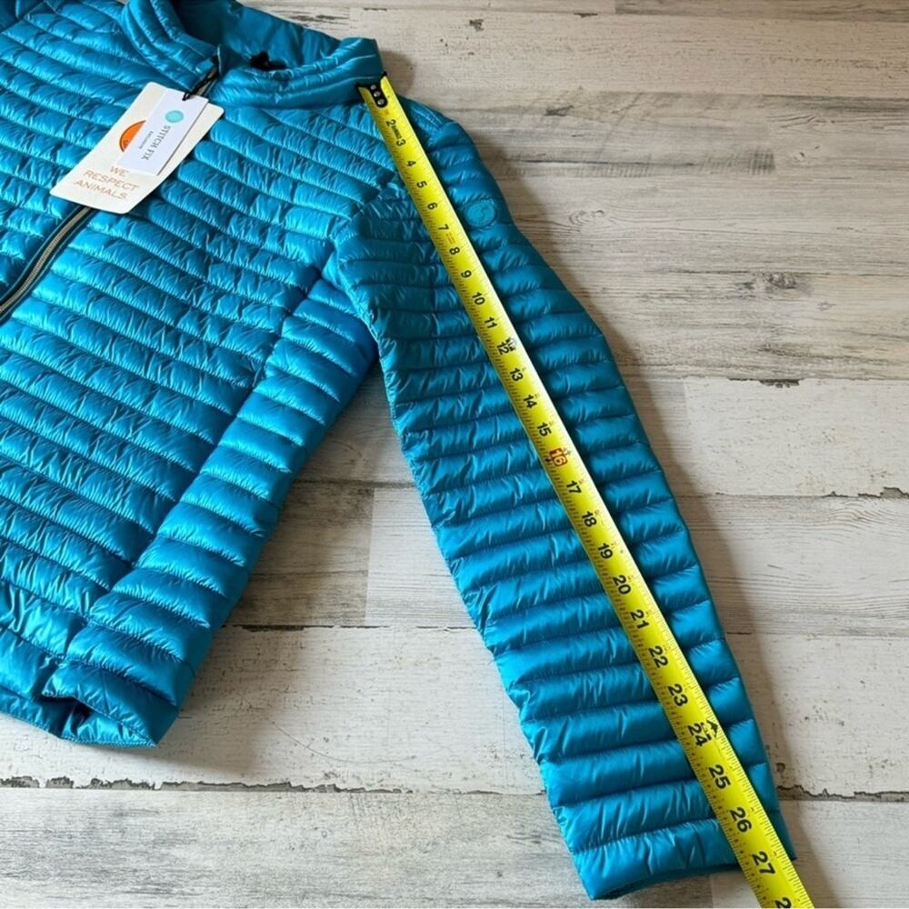 NWT Save The Duck Carina Puffer Jacket Lightweight Spring Puffer Quilted Zip Lg - Picture 13 of 15